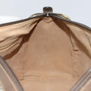 GUCCI GG Supreme Web Sherry Line Boston Bag PVC Beige Gold 378 02 07 Auth 159211-18