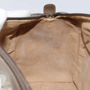 GUCCI GG Supreme Web Sherry Line Boston Bag PVC Beige Gold 378 02 07 Auth 159211-19