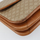 CELINE Macadam Canvas Shoulder Bag PVC Beige Gold Auth 159212-14