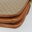 CELINE Macadam Canvas Shoulder Bag PVC Beige Gold Auth 159212-15