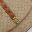 CELINE Macadam Canvas Shoulder Bag PVC Beige Gold Auth 159212-17