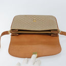 CELINE Macadam Canvas Shoulder Bag PVC Beige Gold Auth 159212-10