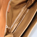 CELINE Macadam Canvas Shoulder Bag PVC Beige Gold Auth 159212-11