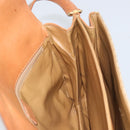 CELINE Macadam Canvas Shoulder Bag PVC Beige Gold Auth 159212-19