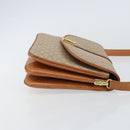 CELINE Macadam Canvas Shoulder Bag PVC Beige Gold Auth 159212-3