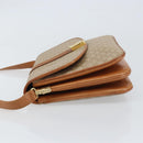 CELINE Macadam Canvas Shoulder Bag PVC Beige Gold Auth 159212-4