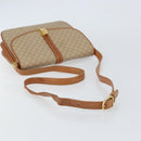 CELINE Macadam Canvas Shoulder Bag PVC Beige Gold Auth 159212-7