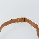 CELINE Macadam Canvas Shoulder Bag PVC Beige Gold Auth 159212-8