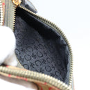 CELINE C Macadam Canvas Shoulder Bag Khaki Gold Auth 159213-21