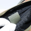 CELINE C Macadam Canvas Shoulder Bag Khaki Gold Auth 159213-12