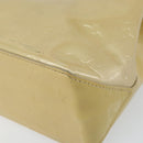 LOUIS VUITTON Monogram Vernis Reade PM Hand Bag Beige M91334 LV Auth 159221-15