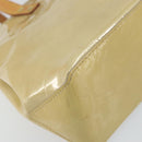 LOUIS VUITTON Monogram Vernis Reade PM Hand Bag Beige M91334 LV Auth 159221-16