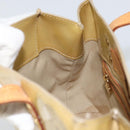 LOUIS VUITTON Monogram Vernis Reade PM Hand Bag Beige M91334 LV Auth 159221-19