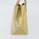 LOUIS VUITTON Monogram Vernis Reade PM Hand Bag Beige M91334 LV Auth 159221-3
