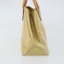 LOUIS VUITTON Monogram Vernis Reade PM Hand Bag Beige M91334 LV Auth 159221-4