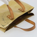 LOUIS VUITTON Monogram Vernis Reade PM Hand Bag Beige M91334 LV Auth 159221-6