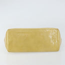 LOUIS VUITTON Monogram Vernis Reade PM Hand Bag Beige M91334 LV Auth 159221-5