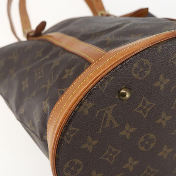 LOUIS VUITTON Monogram Bucket GM Shoulder Bag M42236 LV Auth 159224