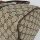 GUCCI GG Supreme Web Sherry Line Boston Bag PVC Beige 69 012 3842 Auth 159227-9