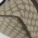 GUCCI GG Supreme Web Sherry Line Boston Bag PVC Beige 69 012 3842 Auth 159227-14