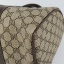 GUCCI GG Supreme Web Sherry Line Boston Bag PVC Beige 69 012 3842 Auth 159227-15