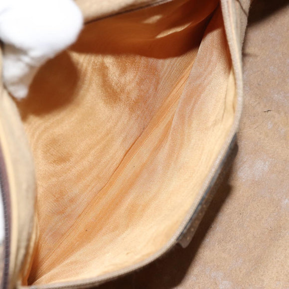 GUCCI GG Supreme Web Sherry Line Boston Bag PVC Beige 69 012 3842 Auth 159227