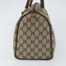 GUCCI GG Supreme Web Sherry Line Boston Bag PVC Beige 69 012 3842 Auth 159227-4