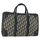 Christian Dior Trotter Canvas Hand Bag Navy Silver Auth 159228-1