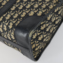 Christian Dior Trotter Canvas Hand Bag Navy Silver Auth 159228-8
