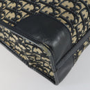 Christian Dior Trotter Canvas Hand Bag Navy Silver Auth 159228-15