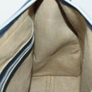 Christian Dior Trotter Canvas Hand Bag Navy Silver Auth 159228-19