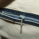 Christian Dior Trotter Canvas Hand Bag Navy Silver Auth 159228-11