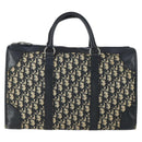 Christian Dior Trotter Canvas Hand Bag Navy Silver Auth 159228-13