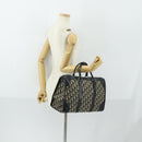 Christian Dior Trotter Canvas Hand Bag Navy Silver Auth 159228-20