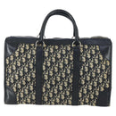 Christian Dior Trotter Canvas Hand Bag Navy Silver Auth 159228-2