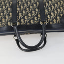 Christian Dior Trotter Canvas Hand Bag Navy Silver Auth 159228-7