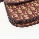 Christian Dior Trotter Canvas Shoulder Bag PVC Red Gold Auth 159229-14