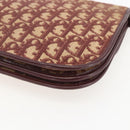 Christian Dior Trotter Canvas Shoulder Bag PVC Red Gold Auth 159229-15