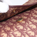 Christian Dior Trotter Canvas Shoulder Bag PVC Red Gold Auth 159229-10