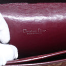 Christian Dior Trotter Canvas Shoulder Bag PVC Red Gold Auth 159229-17