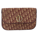 Christian Dior Trotter Canvas Shoulder Bag PVC Red Gold Auth 159229-13