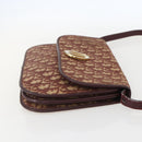 Christian Dior Trotter Canvas Shoulder Bag PVC Red Gold Auth 159229-4