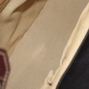 Salvatore Ferragamo Gancini Hand Bag Raffia Brown Gold Auth 159234V-10