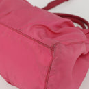 PRADA Hand Bag Nylon 2way Pink Gold Auth 159239-16