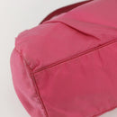 PRADA Hand Bag Nylon 2way Pink Gold Auth 159239-19