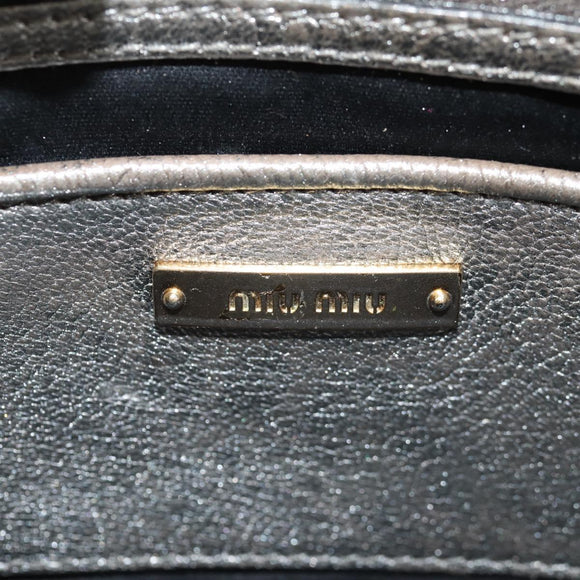 Miu Miu Kette Umhängetasche Leder Gold Silber Original 159240V