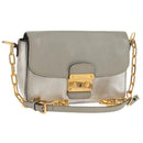 Miu Miu Kette Umhängetasche Leder Gold Silber Original 159240V-1
