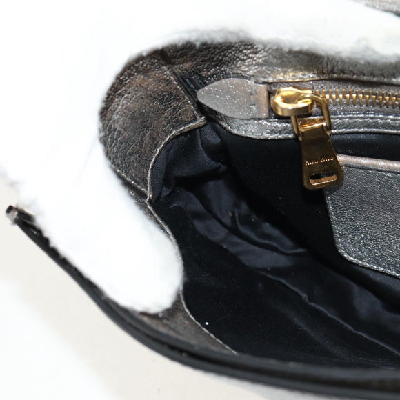 Miu Miu Kette Umhängetasche Leder Gold Silber Original 159240V