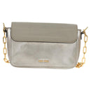 Miu Miu Kette Umhängetasche Leder Gold Silber Original 159240V-2