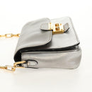 Miu Miu Kette Umhängetasche Leder Gold Silber Original 159240V-3
